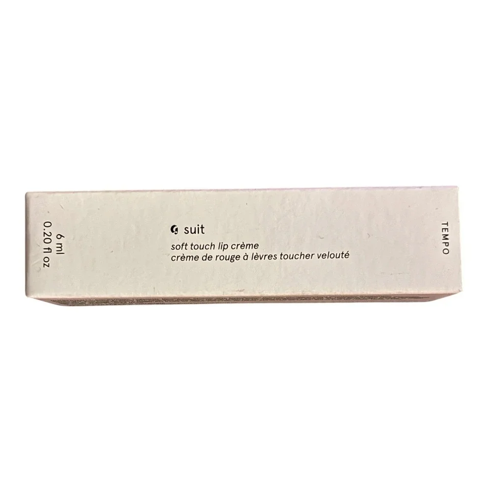 Glossier G Suit Soft Touch Lip Creme Tempo Berry Matte NIB New In Box 6ml